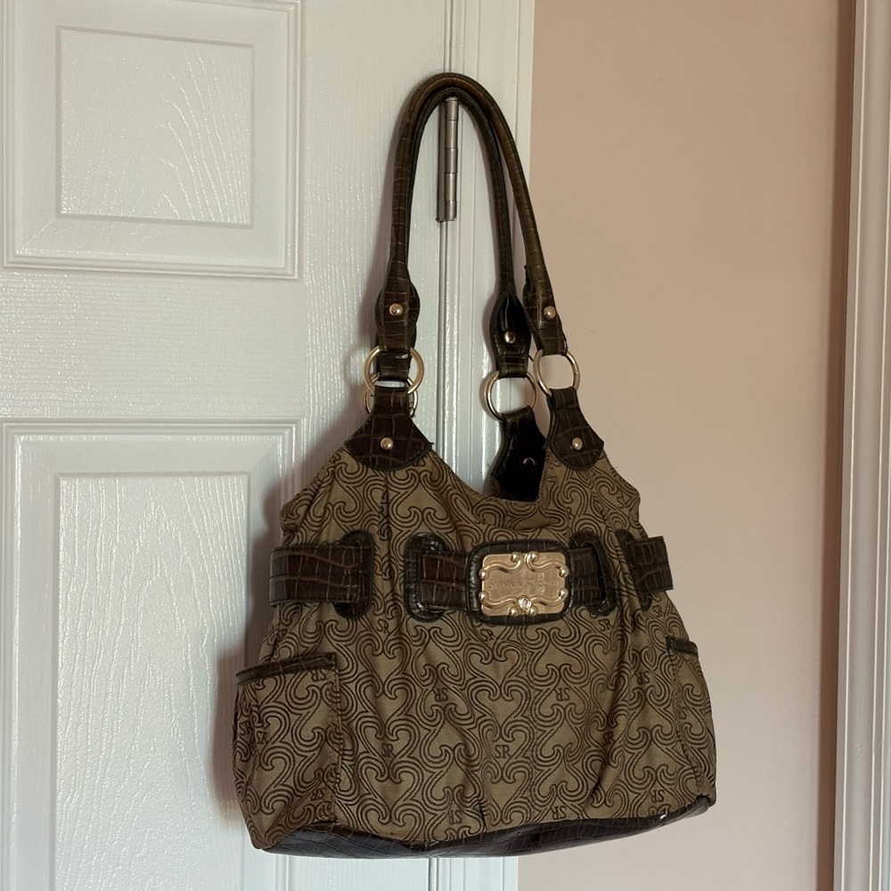 Sienna Ricchi brown swirl purse